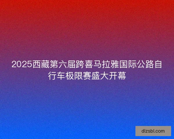 2025西藏第六届跨喜马拉雅国际公路自行车极限赛盛大开幕